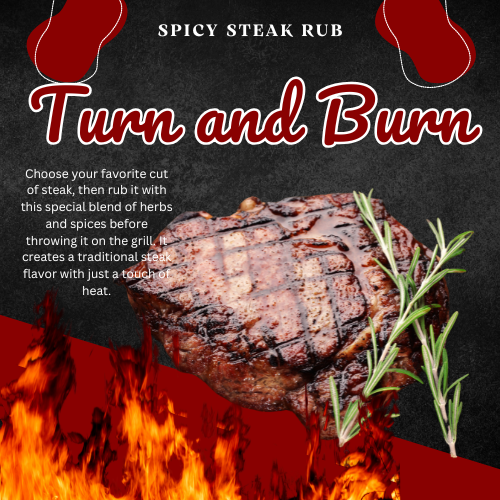 Turn and Burn Spicy Steak Rub